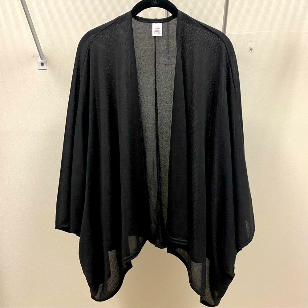 Black Waterfall Cardigan.